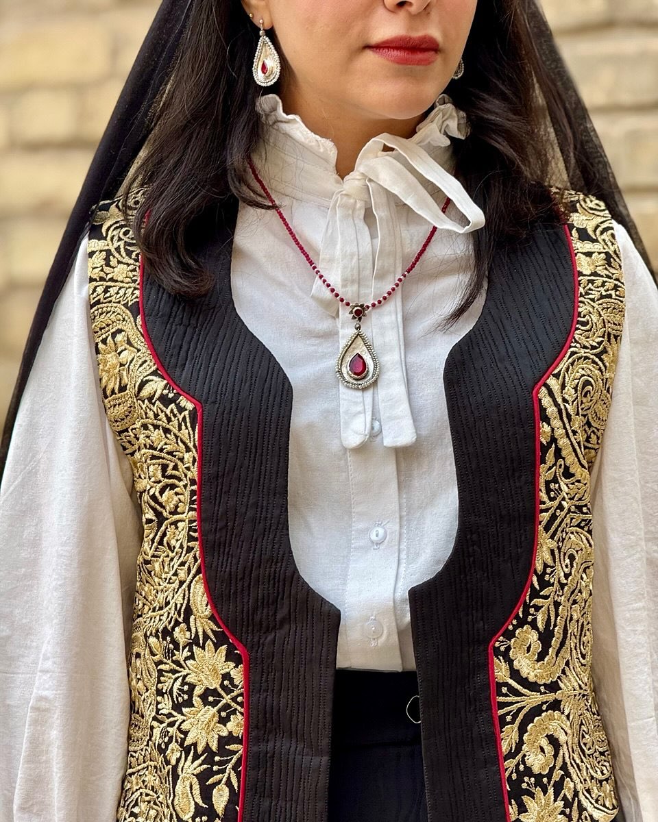 نیم ست نقره یاقوت و نقره