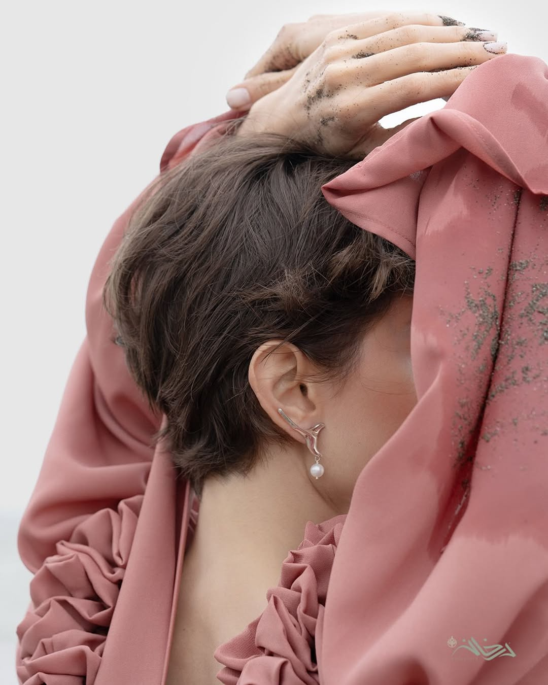 گوشواره نقره دم نهنگ