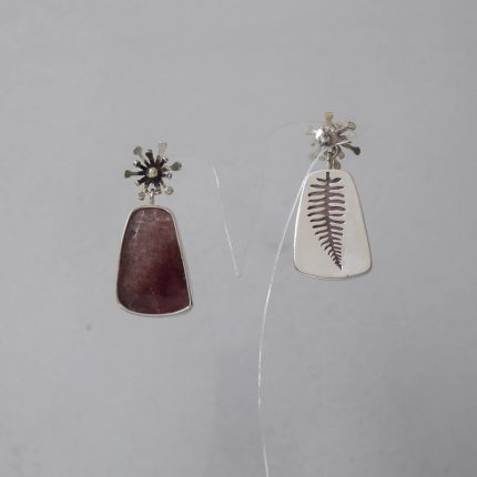 گوشواره نقره گل مرداب